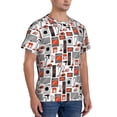 thumbnail image 2 of Vsdgher Modern Life Print Men's Dry Fit Mesh Athletic Shirts Moisture Wicking Tennis T-Shirt Tops, 2 of 9