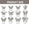 thumbnail image 2 of Encantos de uñas de mariposa de plata 3D, 12 piezas de aleación de mariposa para decoración de uñas, circonitas brillantes, cristales para decoración de uñas, accesorios de uñas, 2 of 7
