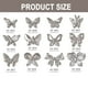thumbnail image 2 of Adornos de mariposa plateada 3D para uñas, 12 piezas de aleación con forma de mariposa, brillantes cristales de circonita para decoración de uñas, accesorios para decoración de uñas., 2 of 6