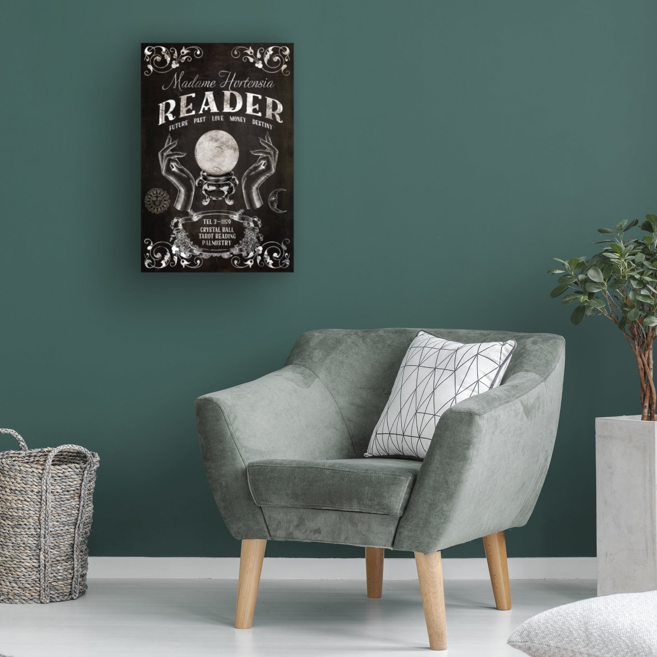 Canvas Wall Art - Sasha 'Crystal Ball' Wall Art for Living Room, Bedroom, or Office Décor by Trademark Fine Art - 22 x 32 Inches
