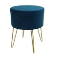 thumbnail image 1 of Taburete Hometrends Azul con Espacio para Almacenamiento, 1 of 4
