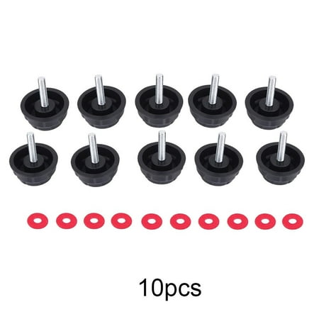 10Pcs Screw Caps Covers with Gaskets for Fishing Spinning Reel