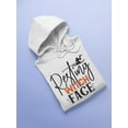 thumbnail image 3 of Resting Witch Face Hoodie Women -Image by Shutterstock, Female 3X-Large, 3 of 4