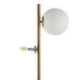 thumbnail image 6 of 65" Modern Contemporary Standing Lamp with Twin Glass Shades, E12 Sockets, Brass, 6 of 13