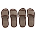 thumbnail image 6 of QIFULL Unisex House Slippers Open Toe Cotton 2 Pairs, 6 of 8