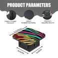 thumbnail image 2 of Hitch Cover Fits For 2-Inch Hitch,A Lively Image Of Colorful Lines Against Blackrubber Trailer Hitch Cover Tube Plug Insert,Car Exterior Accessories, Receiver Tube Hitch Plug, 2 of 6