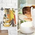 thumbnail image 7 of SKYSONIC Cute Cat Leaves Patterned Hand Towels 2 PCS, Cotton Bath Towel for Drying Face Hands Body ,Absorbent Lightweight Towels for Bathroom Ktichen Travel Gym, 16"x28", 7 of 7