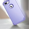 thumbnail image 7 of Dteck iPhone 8 Plus Case, Dteck Heavy Dual Layer Rugged Shockproof Case Hard PC Protective Back Cover For Apple iPhone 8 Plus, Light Purple, 7 of 7
