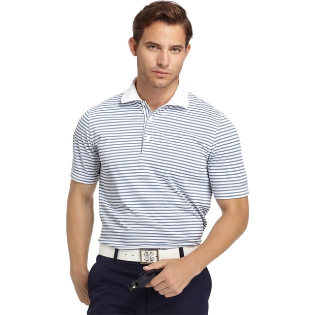 Polo de Rugby IZOD para hombre con tira de alimentador color blanco extragrande estilo Polo Rugby