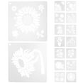 1 Set Sunflower Stencils For Crafts Multiuse Painting Templates