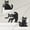Cat Lover Gifts, variant on Jollyzo Scary Black Cat Halloween Wall Decor, 3PCS Wooden Creepy Cat Decorations, Wall Art for Door, Window, Shelf, Bathroom, Living Room Halloween Decorations