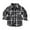 Black, variant on Ulanda Kids Little Boys Girls Baby Long Sleeve Button Down Red Plaid Flannel Shirt Plaid Girl Boy (Blue, 18-24 Months)