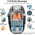 thumbnail image 6 of 4D massage chair, Full Body Zero Gravity Recliner with SL Track, Deep Yoga Stretch, Bluetooth, Airbags, Heating, Foot Massage, Electric Calfrest Extension, 6 of 10
