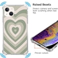 thumbnail image 4 of Sage Green Heart Case Compatible with iPhone 14,Unique Art Design TPU Bumper Cover Case, 4 of 6