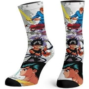 Yu-Yu Hakusho Crew Socks For Men Women Ghost Files Manga Anime Sublimated Socks