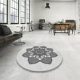 thumbnail image 4 of Ahgly Company Machine Washable Indoor Rectangle Transitional Platinum Gray Area Rugs, 6' x 9', 4 of 7
