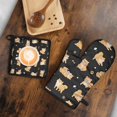 thumbnail image 5 of Shiba Inu Kitchen Oven Mitt and Pot Holder Sets 2 Pcs for Baking, Cooking and Grilling, Heat Resistant Up To 392 °F, 5 of 7