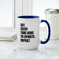 thumbnail image 4 of CafePress - Take Kids To Sports And Repeat Mugs - 15 oz Ceramic Large White Novelty Mug, 4 of 4