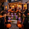 thumbnail image 5 of 24 Pack Purple Spider Web Disposable Halloween Paper Cups, Spooky Black Spider Print Drink Cups, Heavy Duty Disposable Tableware for Indoor Outdoor Halloween Decorations Haunted House Party Supplies, 5 of 6
