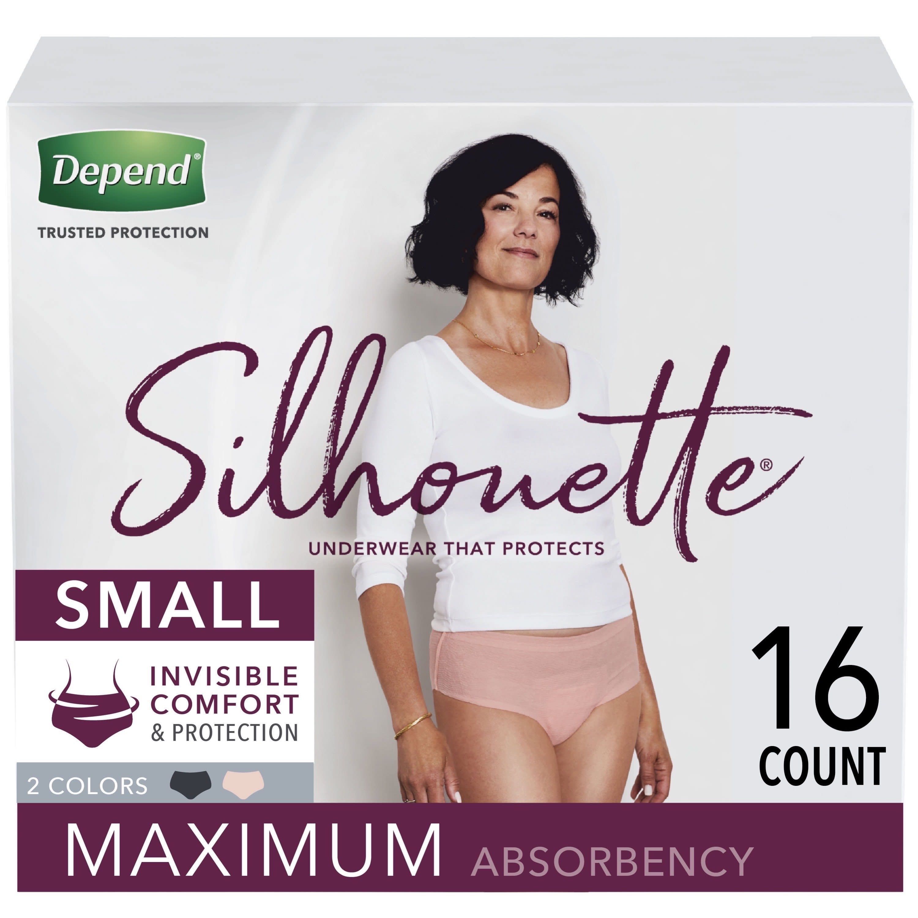 Depend Silhouette Incontinence Underwear for Women, Maximum Absorbency
