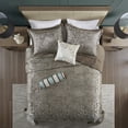 thumbnail image 5 of Luxurious 5Piece Jacquard Bedding Set Cotton Fill Classic Paisley Design for King Bed, 5 of 11
