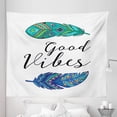thumbnail image 1 of Chill Tapestry, Boho Art Style Feathers with Feathers Hand Writing Type Native Tribal, Fabric Wall Hanging Decor for Bedroom Living Room Dorm, 5 Sizes, Multicolor, by Ambesonne, 1 of 1