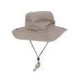 thumbnail image 4 of BRUSHED TWILL AUSSIE HAT WITH SIDE SNAPS AND CHIN CORD, Khaki Medium, 4 of 4