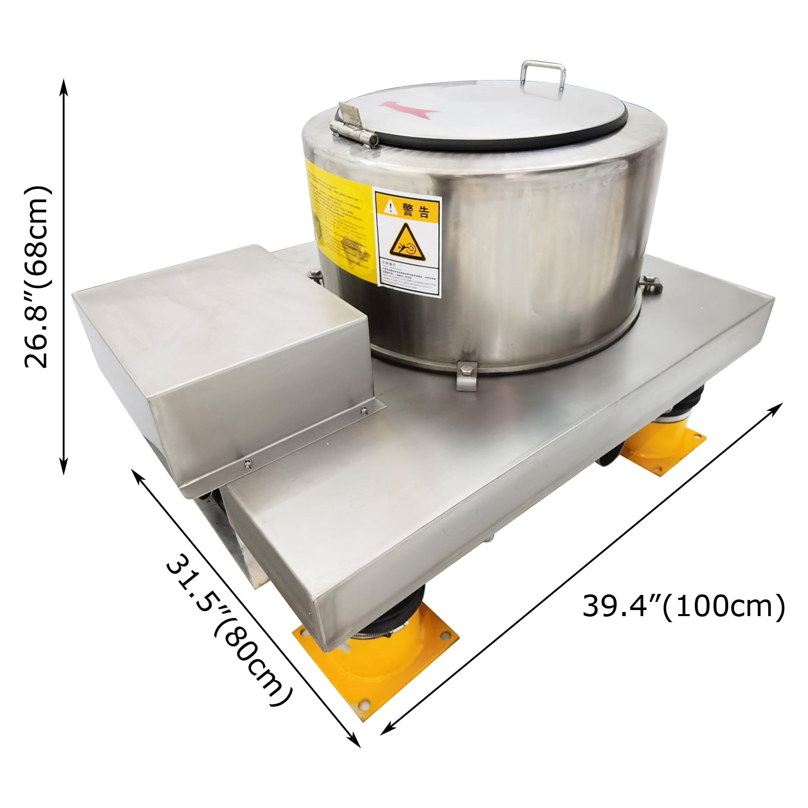 220V 1PH Automatic Centrifuge Scarper Separation Machine Bottom Discharge with Frequency Converter Box