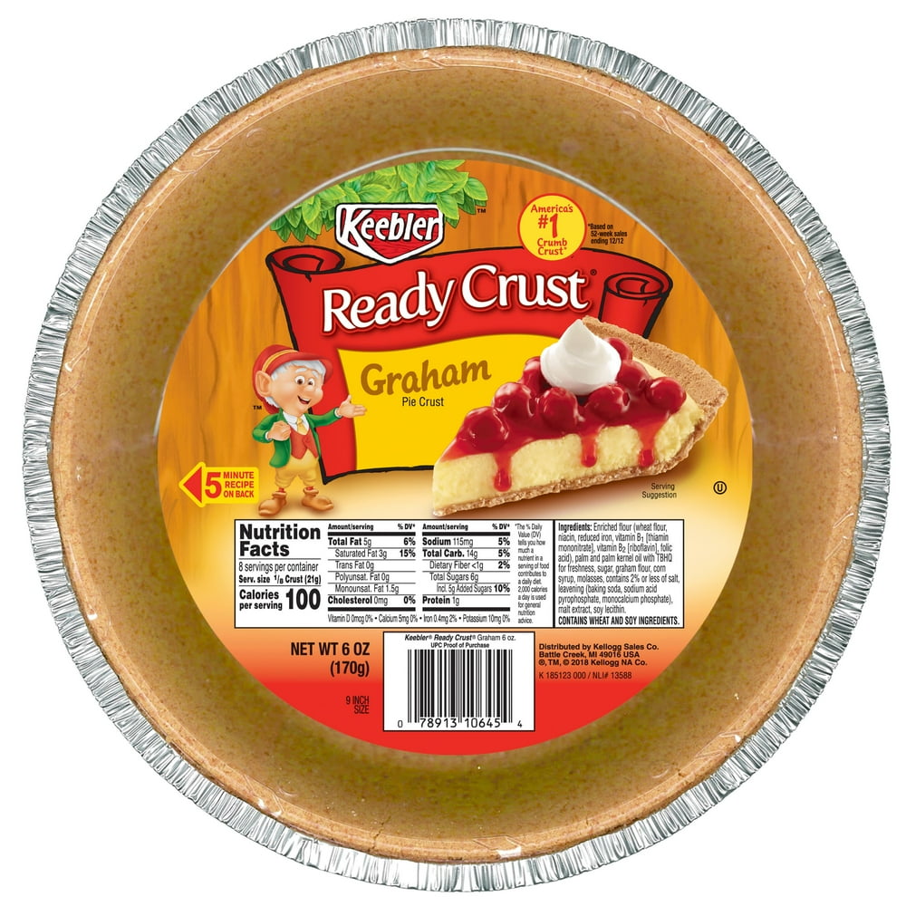 Ready Crust Keebler 9in Graham Pie Shell Crust 6 oz