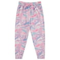 thumbnail image 2 of BTween Girl's 3-Pack Velour Jogger Pant Set - Solid, Tie Dye or Camo Sweatpants for Girls, MARBL,14/16, 2 of 4