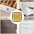 thumbnail image 6 of 4 Pcs Cabinet Handle Drawer Pulls Summer Beach Yellow Knobs with Screws Square Furniture Office Cabinet Knob Decoration, 6 of 7