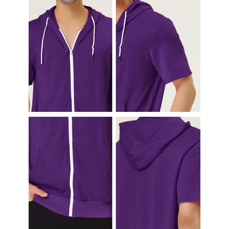 Purple zip up top hotsell