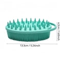 thumbnail image 5 of 2Pcs 5.2x1.6 Inch Silicone Body Scrubber, Gentle Exfoliating Shower Bath Scrubber, Silicone Body Brush, Exfoliating Body Scrubber, Silicone Body Scrubber Loofah, Silicone Bath Brush, 5 of 9