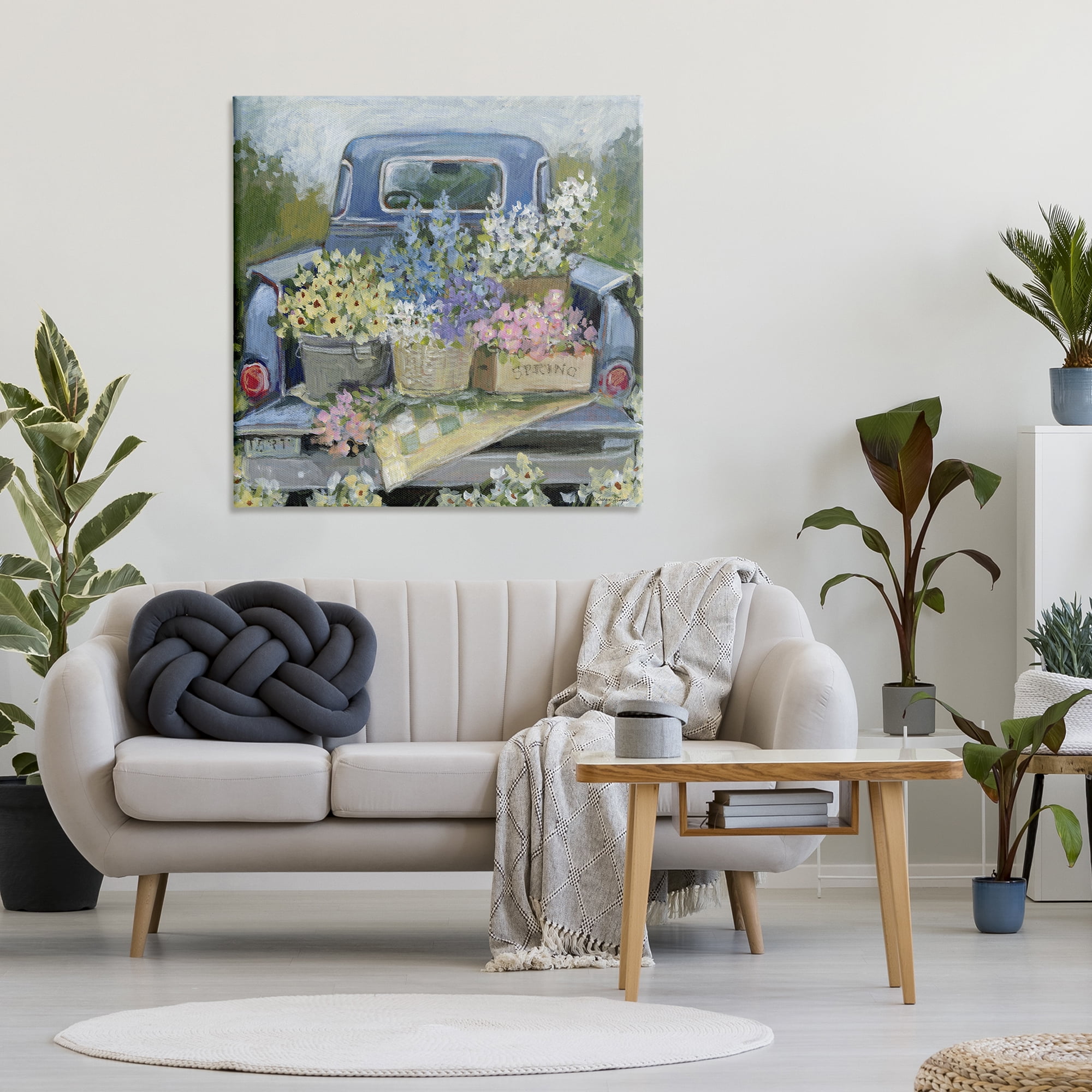 Stupell Industries Truck Bed with Flowers Canvas Wall Art, design by Susan Winget