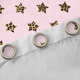thumbnail image 4 of Feelyou Leopard Print Stars Curtains Pack of 2 (42x84 Each), Princess Curtains Blackout, 4 of 6
