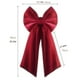 thumbnail image 3 of Lazo Navideño Grande de Terciopelo Rojo de 91 X 46 Cm | Adorno para La Punta Del Árbol de Navidad | Lazo Burdeos | Ideal para Coronas, Chimenea, Puerta de Entrada, Porche, Bodas y Decoración Navideña, 3 of 7