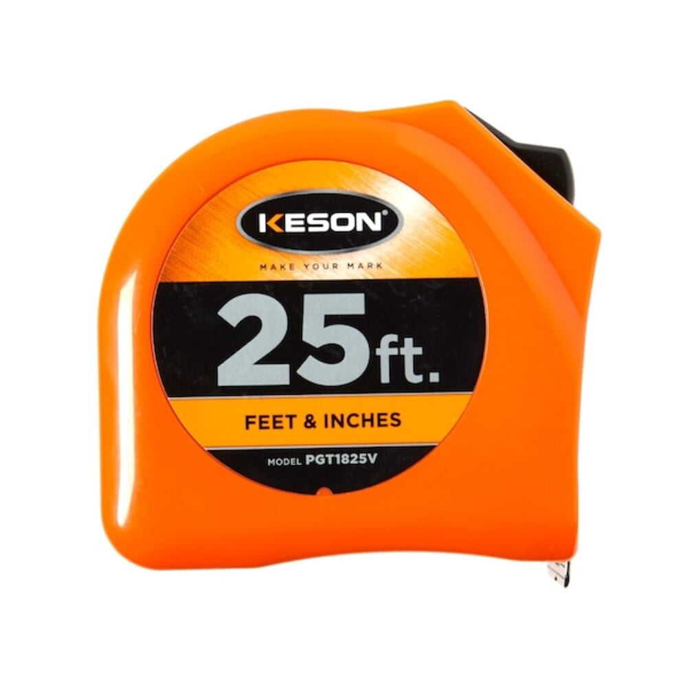 Keson 25 ft Tape Measure, 1 in Blade PGT1825V