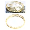 thumbnail image 5 of Decorative Tray, Gold Mirror Tray for Jewelry, Jewelry Tray Organizer Makeup Tray for Vanity, Dresser - 25cm, 5 of 9