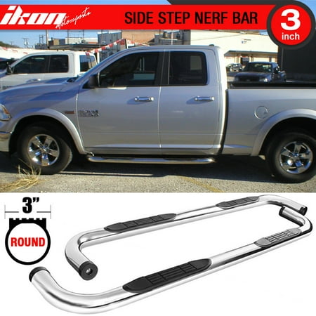 - Fits 09-17 Dodge Ram 1500 Quad Extended Cab Black Side Step Bar Running Boards