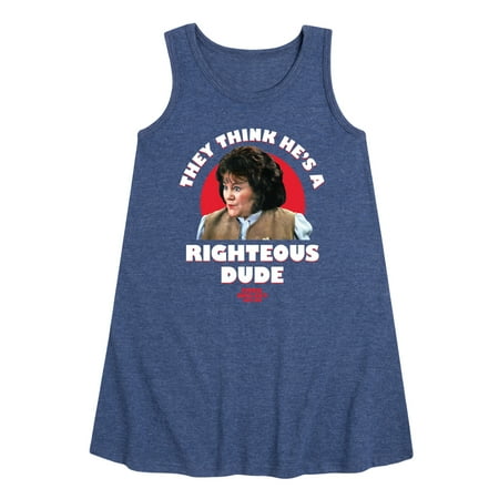 

Ferris Bueller s Day Off - Righteous Dude - Toddler and Youth Girls A-line Dress