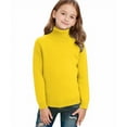 thumbnail image 6 of Turtleneck Sweaters for Boys Girls 2-15 Years Kids Winter Knitwear Clothes Long Sleeve High Neck Knit Pullover Top (14 Years, Yellow), 6 of 7
