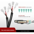thumbnail image 4 of Amber White Dual Colors Wiring Harness Kit - 2 Lead, Wiring Harness Kit for LED Light Bar Work Lghts Driving Lights 15A Relay Fuse On/Off Rocker Switch Wire Harness for Truck UTV ATV, 4 of 7