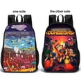 thumbnail image 3 of Mochila De Juego De Dibujos Animados, Bolso De Hombro De Viaje, Mochila Escolar De Doble Cara, Mochila Ajustable Para Estudiantes De Secundaria Serendint AP008084-05, 3 of 6