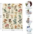 thumbnail image 4 of Colorful Mushroom Label Light Pattern Blanket,Comfortable Soft Flannel Throw Blanket,All Season,Warm Lightweight Blankets for Sofa Bed Couch Living Room Chair,30"x40", 4 of 4
