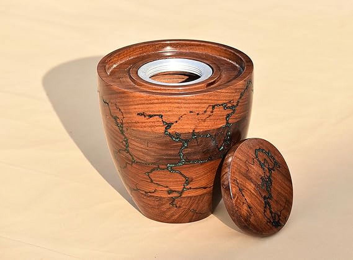 Rosewood Decorative urn Funeral Urn for Adult Pet Loss urn Memorial urn Wooden urn Box Lichtenberg Figure Resin urn for Ashes Cremation urn Urn for Human Ashes (Large up to 200 lb)