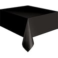 thumbnail image 2 of Nappe de table rectangulaire en plastique noir, 54" x 108", 2 of 3