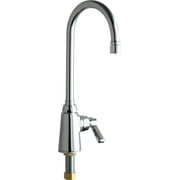 Chicago Faucets 350-Vpaab Commercial Grade Single Hole Kitchen Faucet - Chrome