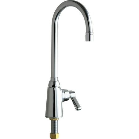 Chicago Faucets 350-Vpaab Commercial Grade Single Hole Kitchen Faucet - Chrome