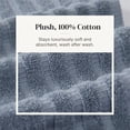 thumbnail image 3 of Modern Threads Oxford 6-Piece Yarn Dyed Adult Cotton Bath Towel Set, Blue, 3 of 7