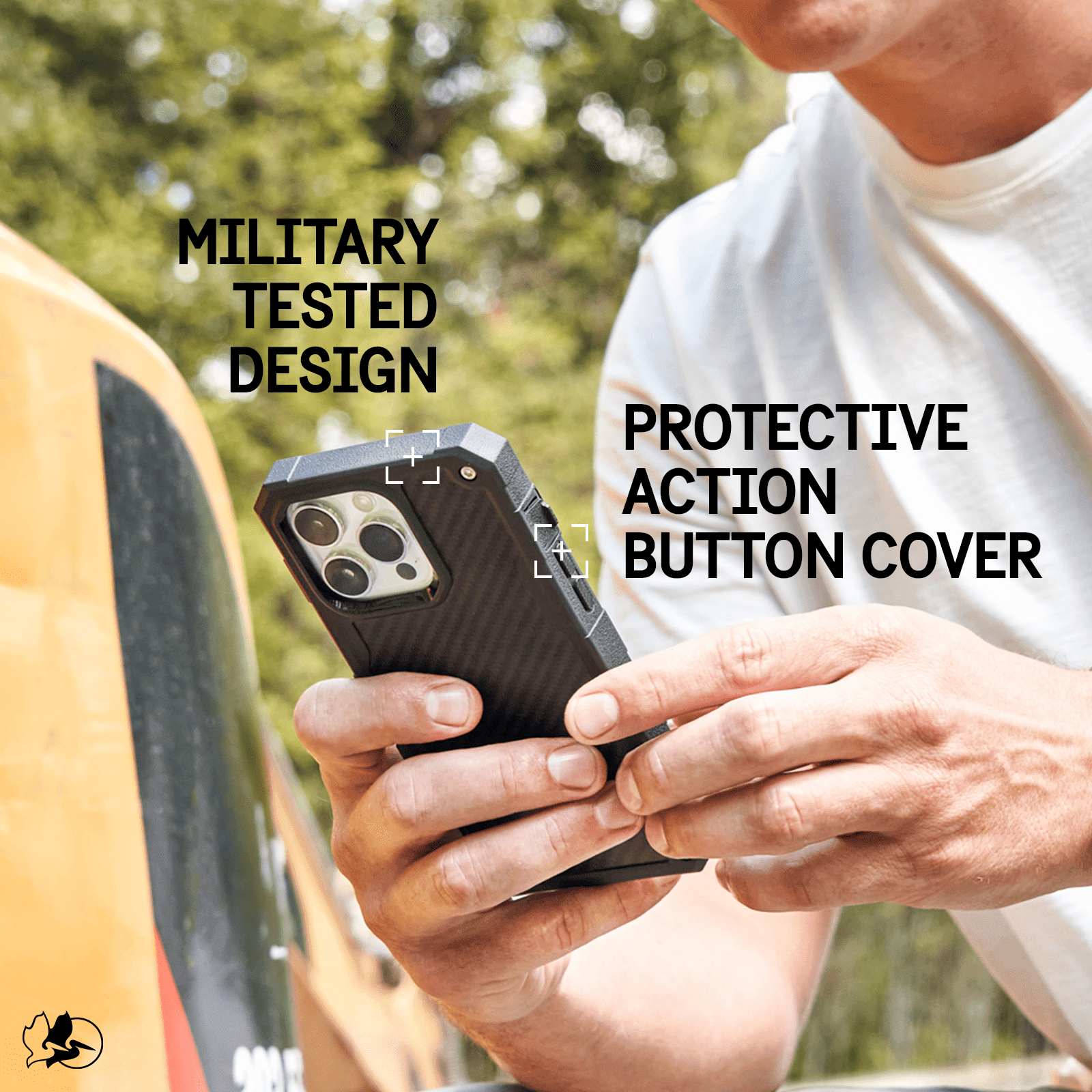 Pelican Shield Apple iPhone 16 Pro MagSafe Compatible Case and Holster - Carbon